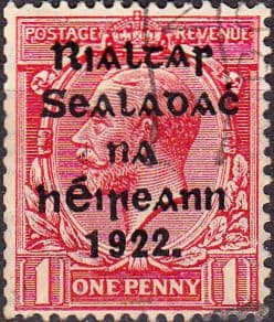Ireland 1922 Eire Issue SG 27 George V Overprint Fine Used