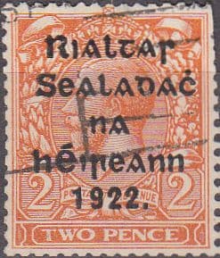 Ireland 1922 Eire Issue SG 29a George V Overprint Used