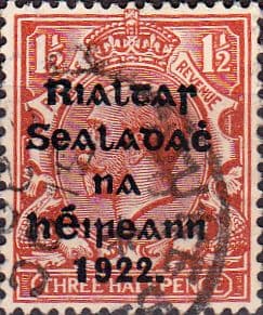 Ireland 1922 Eire Issue SG 32 George V Overprint Fine Used