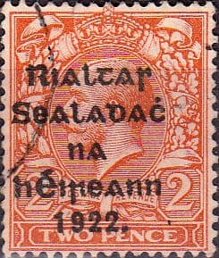 Ireland 1922 Eire Issue SG 33 George V Overprint Fine Used