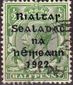 Ireland 1922 Eire Issue SG 47 George V Overprint Fine Used