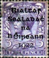 Ireland 1922 Eire Issue SG 5 George V Overprint Fine Used