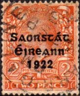 Ireland 1922 Eire Issue SG 55 George V Overprint Fine Used