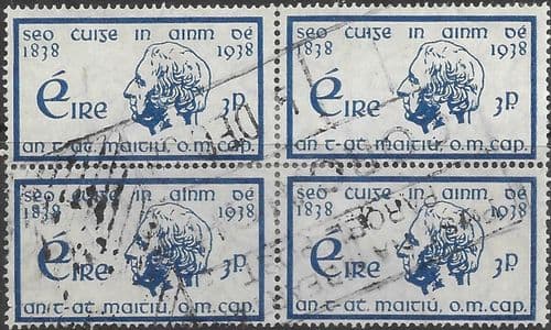 Ireland 1938 Temperance Crusade SG 107 Fine Used Block of 4