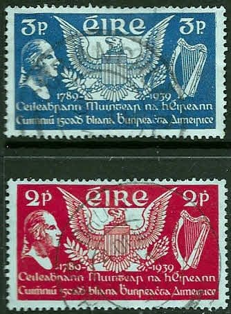 Ireland 1939 Installation of First U.S. President Set Fine Used