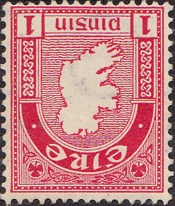 Ireland 1940 Eire Issue SG 112aw Map Fine Mint