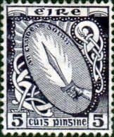 Ireland 1940 Eire Issue SG 118 Sword of Light Fine Mint