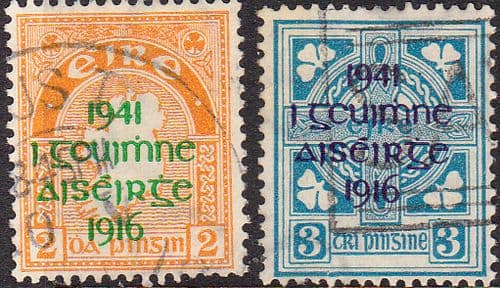 Ireland 1941 Easter Rising Set Overprint Fine Used