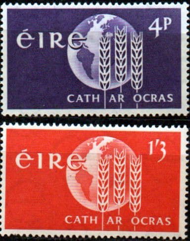 Ireland 1963 Freedom from Hunger Set Fine Mint