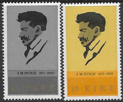 Ireland 1971 John Synge Playwrite Set Fine Mint