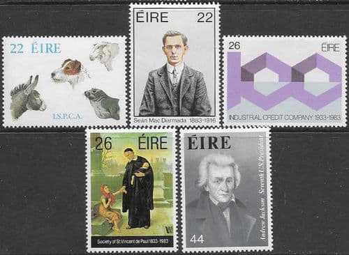 Ireland 1983 Anniversaries and Commemorations Set Fine Mint