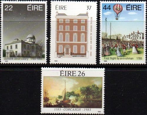 Ireland 1985 Anniversaries 1st Issue Set Fine Mint