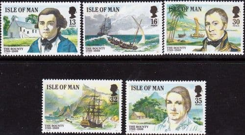 Isle of Man 1989 Mutiny on the Bounty Set Fine Mint