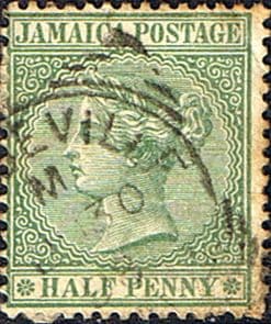 Jamaica 1883 Queen Victoria Head SG 16 Fine Used