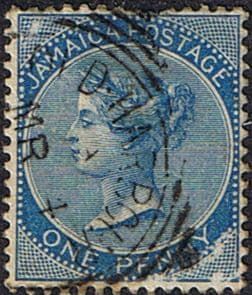 Jamaica 1883 Queen Victoria Head SG 17 Fine Used