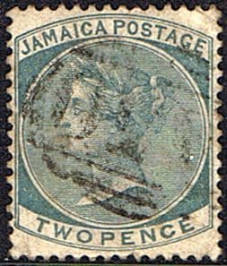 Jamaica 1883 Queen Victoria Head SG 20 Fine Used