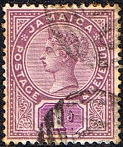 Jamaica 1889 Queen Victoria Head SG 27 Fine Used