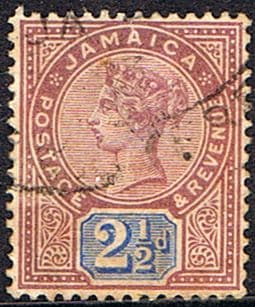 Jamaica 1889 Queen Victoria Head SG 29 Fine Used
