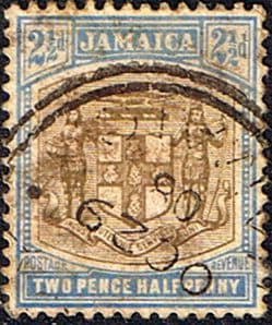 Jamaica 1905 Coat of Arms SG 41 Fine Used