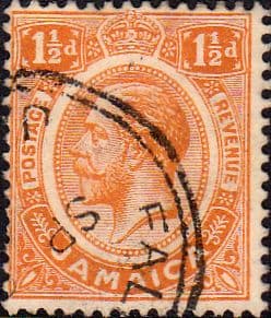 Jamaica 1912 SG 59a Kings George V Head Fine Used