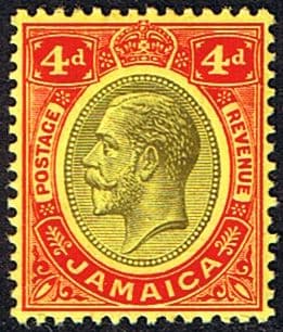 Jamaica 1912 SG 63a Kings George V Head Fine Mint