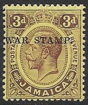 Jamaica 1916 War Tax Overprints SG 69 Fine Mint