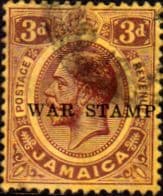 Jamaica 1916 War Tax Overprints SG 69 Fine Used