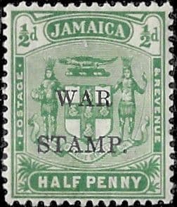 Jamaica 1916 War Tax Overprints SG 70 Fine Mint