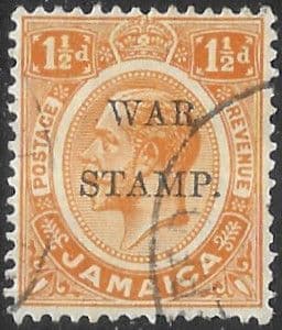 Jamaica 1916 War Tax Overprints SG 71 Fine Used
