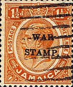 Jamaica 1916 War Tax Overprints SG 71 Fine Used