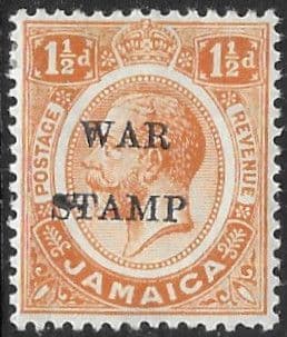 Jamaica 1916 War Tax Overprints SG 71a Fine Mint
