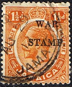 Jamaica 1917 War Tax Overprints SG 74 Fine Used