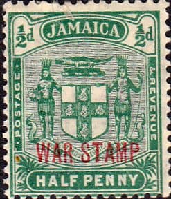 Jamaica 1919 War Tax Overprints SG 76 Fine Mint