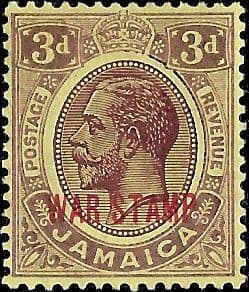 Jamaica 1919 War Tax Overprints SG 77 Fine Mint