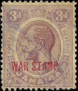 Jamaica 1919 War Tax Overprints SG 77b Fine Used