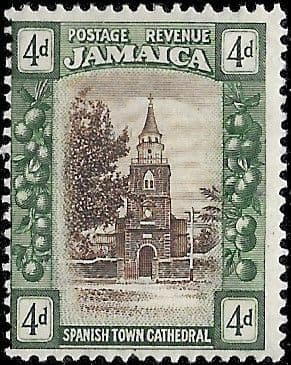 Jamaica 1921 SG 100 Spanish Town Cathedral Fine Mint