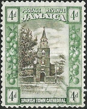 Jamaica 1921 SG 100 Spanish Town Cathedral Fine Used