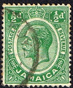 Jamaica 1921 SG 89a Kings George V Head Fine Used