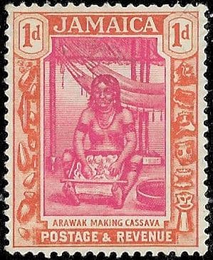 Jamaica 1921 SG 95 Arawak Woman Fine Mint