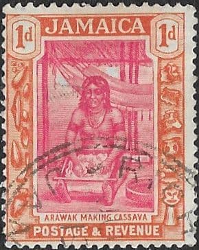 Jamaica 1921 SG  95 Arawak Woman Fine Used