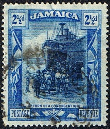 Jamaica 1921 SG 95a War Contingent Return Fine Used
