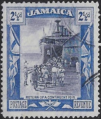 Jamaica 1921 SG  98a War Contingent Return Fine Used