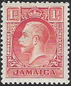 Jamaica 1929 King George V Head SG 108a Die II Fine Mint