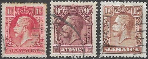 Jamaica 1929 King George V Set Fine Used