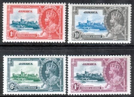 Jamaica 1935 King George V Silver Jubilee Set Fine Mint