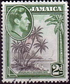 Jamaica 1938 SG 124c Coco Palms Fine Used