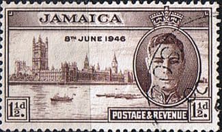 Jamaica 1946 King George VI Victory SG 141 Fine Used