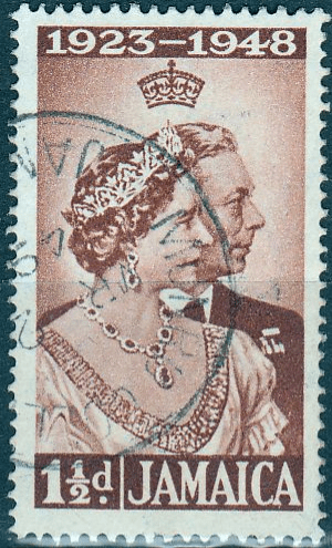 Jamaica 1948 King George VI Royal Silver Wedding SG 143 Fine Used