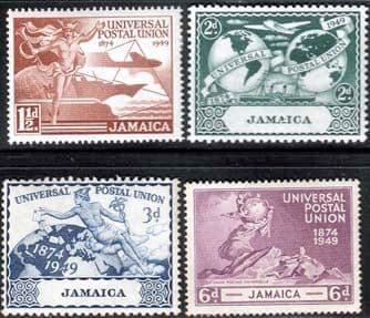 Jamaica 1949 Universal Postal Union Set Fine Mint