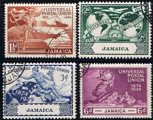 Jamaica 1949 Universal Postal Union Set Fine Used